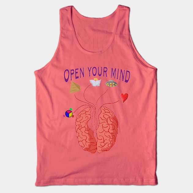 Open your mind to the possibilities in life Tank Top by Keatos